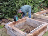 Raised vegetable garden